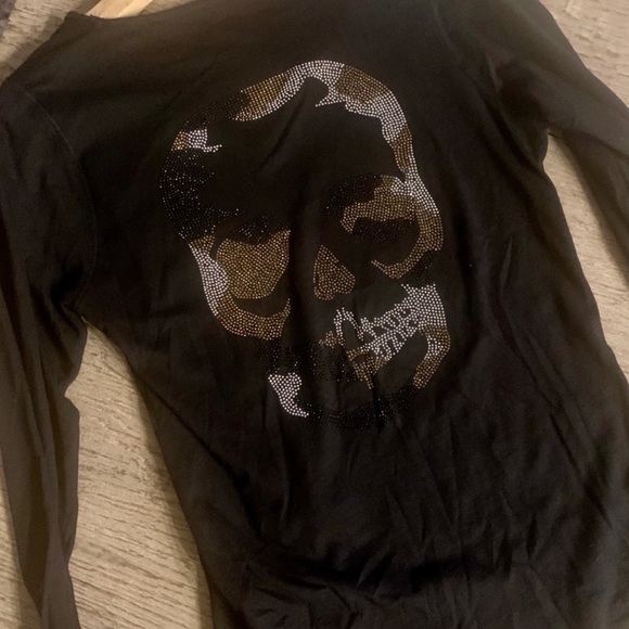 Zadig & Voltaire Tunisien Skull Long Sleeve Top. - Picture 4 of 6